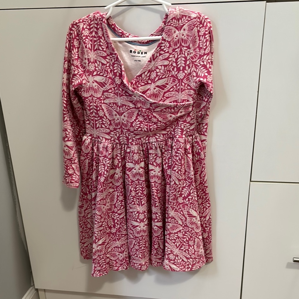 Mini Biden Pink Kids Wrap Dress